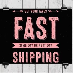 Same Day or Next Day Shipping.